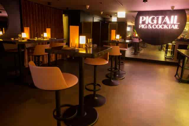 Sleek event space in Jaleo for intimate gatherings and cocktail receptions.