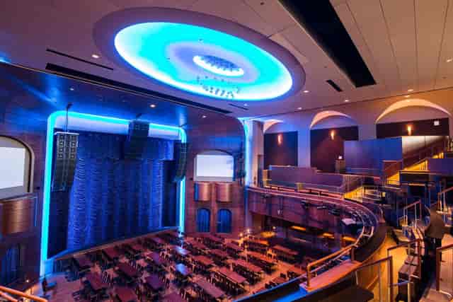 Modern event space in Howard Theatre's Main Hall, perfect for conferences and galas.