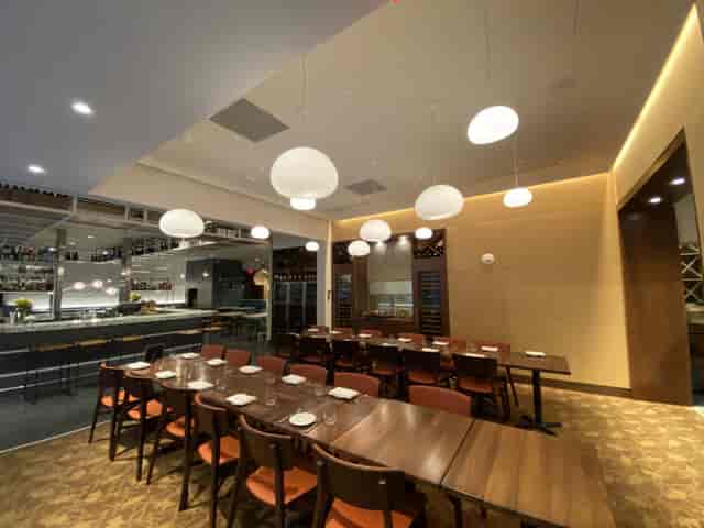Private dining space in Centrolina, ideal for upscale corporate events and intimate dinners.