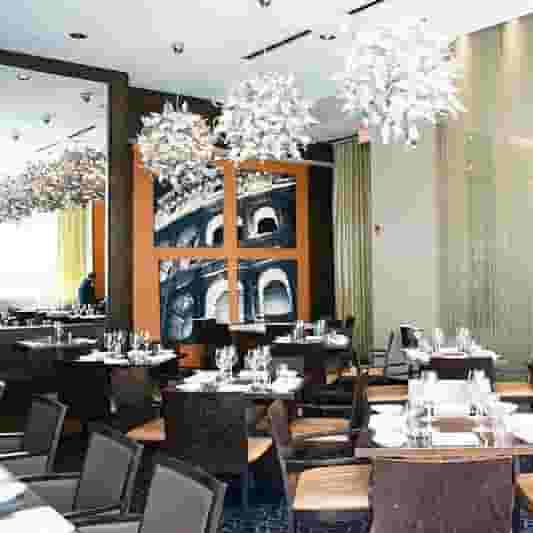 Semi-private dining area