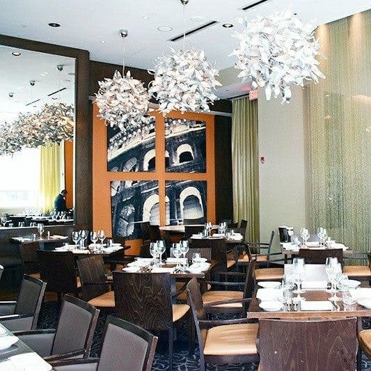 Semi-private dining area