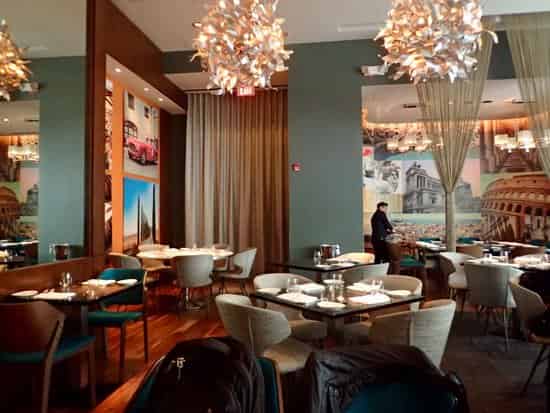 Semi-private dining area
