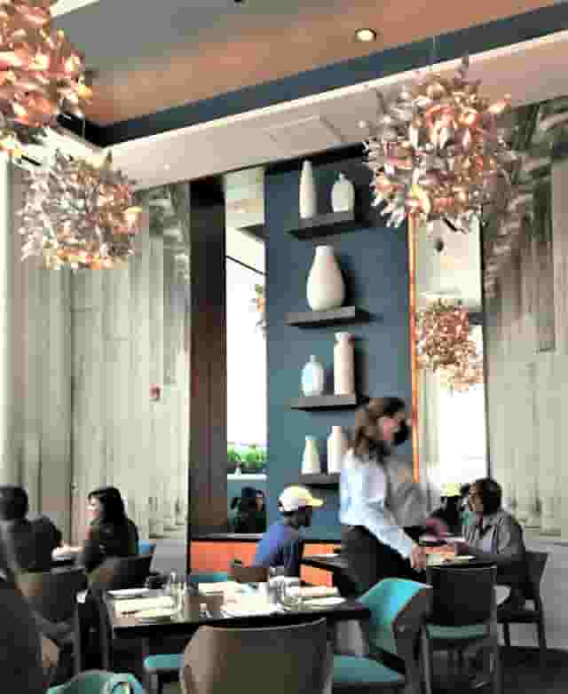 Semi-private dining area