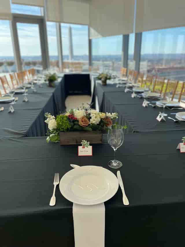 Private dining room at The Henri DC, perfect for corporate events and elegant gatherings.