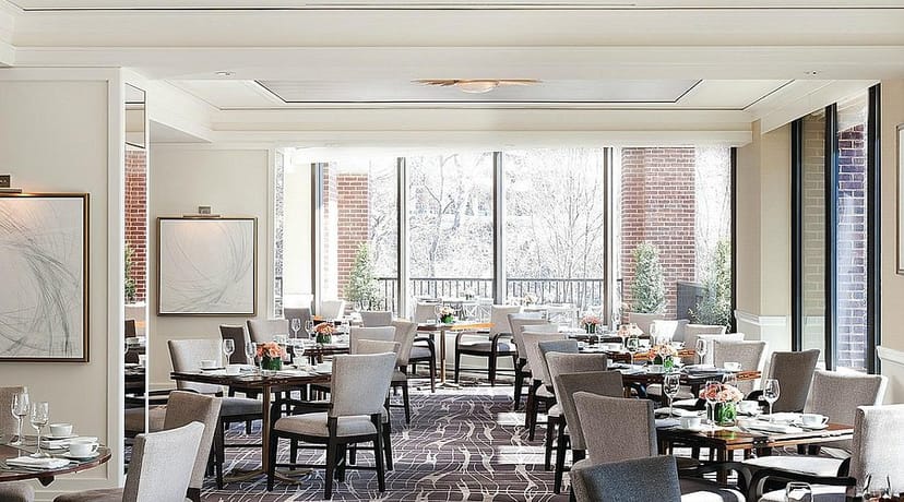Elegant banquet space at Seasons in The Henri DC for corporate meetings and upscale events.
