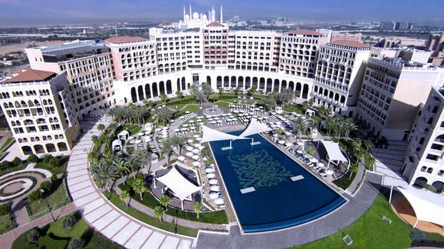 Milano 4 at Ritz-Carlton Abu Dhabi, elegant poolside venue for outdoor weddings and events.