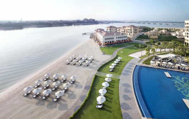 Luxury villas at The Ritz-Carlton Abu Dhabi, perfect for upscale events and meetings.