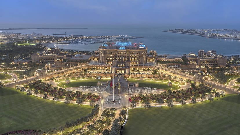 Grand Dome at Emirates Palace, a luxury venue for conferences and gala dinners.