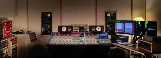 Jefferson Live Room with audio mixing console, perfect for live events and recordings.