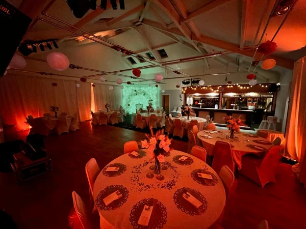 Elegant function room at Unsworth Cricket Club for gatherings and celebrations. - Banner
