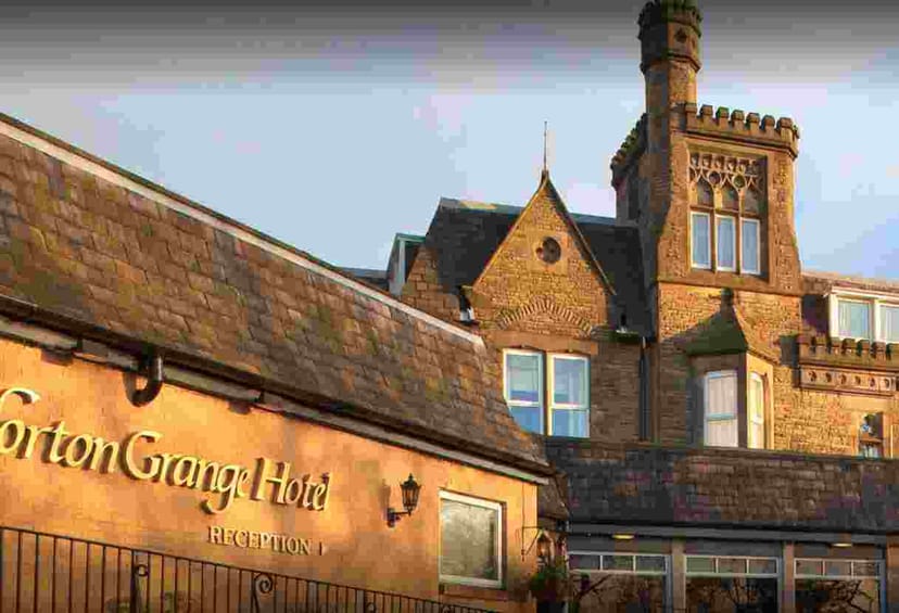 Grange Restaurant exterior at Norton Grange Hotel, perfect for meetings and events.
