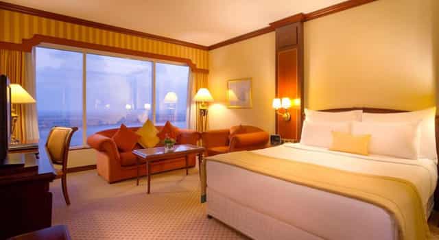 Spacious suite at Corniche Hotel Abu Dhabi, ideal for events and VIP guests.