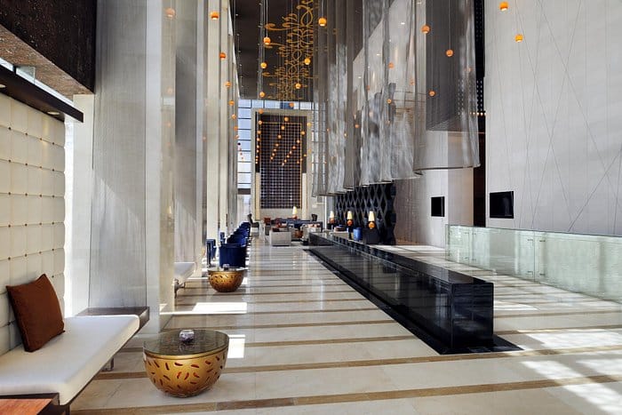 Rooftop Terrace at Southern Sun Abu Dhabi, elegant lobby for networking events and meetings.