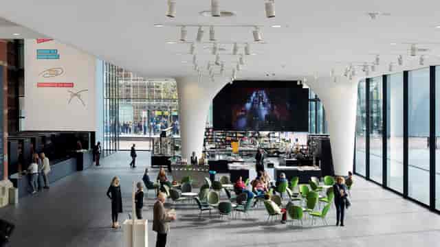 Stedelijk Museum Main Exhibition Hall, modern venue for meetings and events.