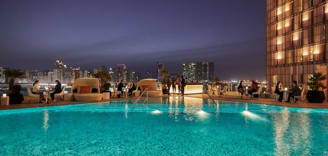 Terraces at Four Seasons Abu Dhabi, rooftop venue with skyline views for events.