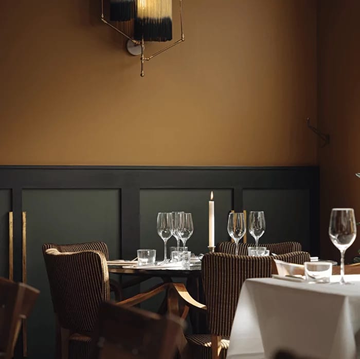 Elegant dining setup at Bistro Mata Hari, perfect for upscale gatherings and meetings.