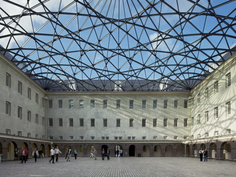 The Open Courtyard at Het Scheepvaartmuseum, modern venue for events and conferences.