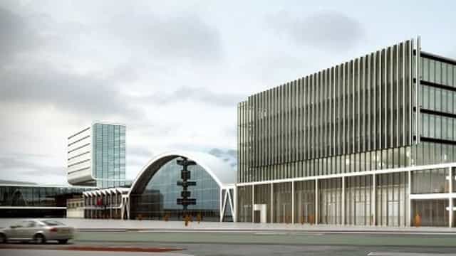 RAI Amsterdam Exhibition Hall with modern architecture, ideal for conferences and exhibitions.