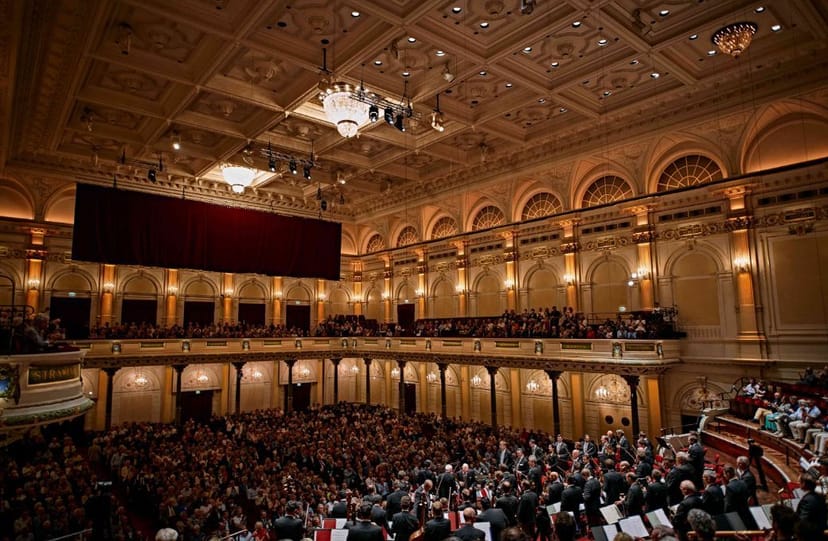 Recital Hall at The Royal Concertgebouw, elegant architecture for gala events.
