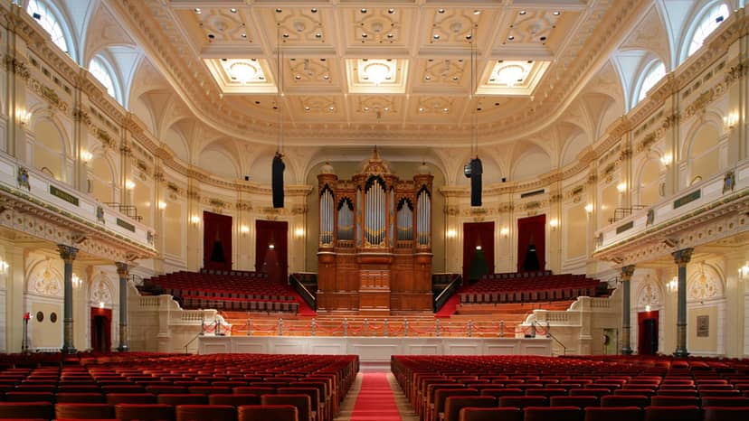 Grand auditorium in Royal Concertgebouw, ideal for concerts and conferences.