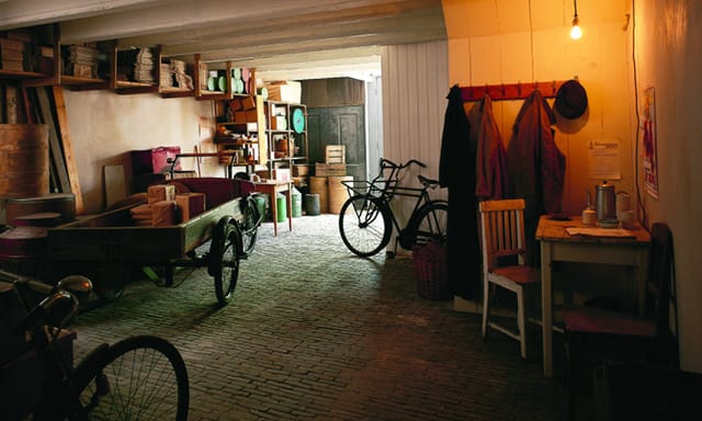 Cozy rustic Secret Annex in Anne Frank House for unique events and gatherings.