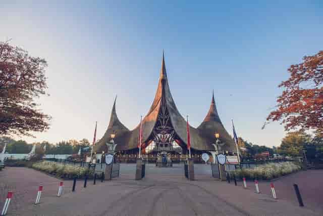 Efteling Theme Park Auditorium, a unique tent-like venue for weddings and events.