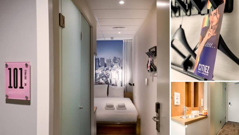 AllDayCafé in CITIEZ Hotel Amsterdam: modern meeting space for business travelers.