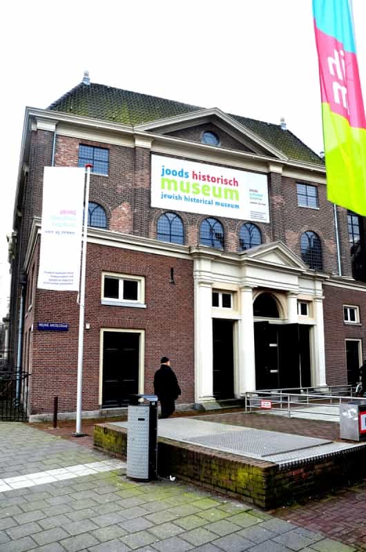 Museum Café exterior in Jewish Cultural Quarter: historic architecture, event venue, cultural heritage.