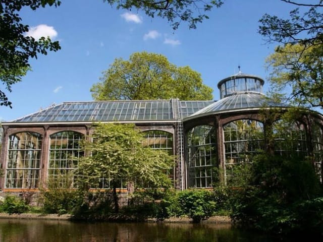 Glass greenhouse in De Hortus, perfect for corporate events and intimate gatherings.