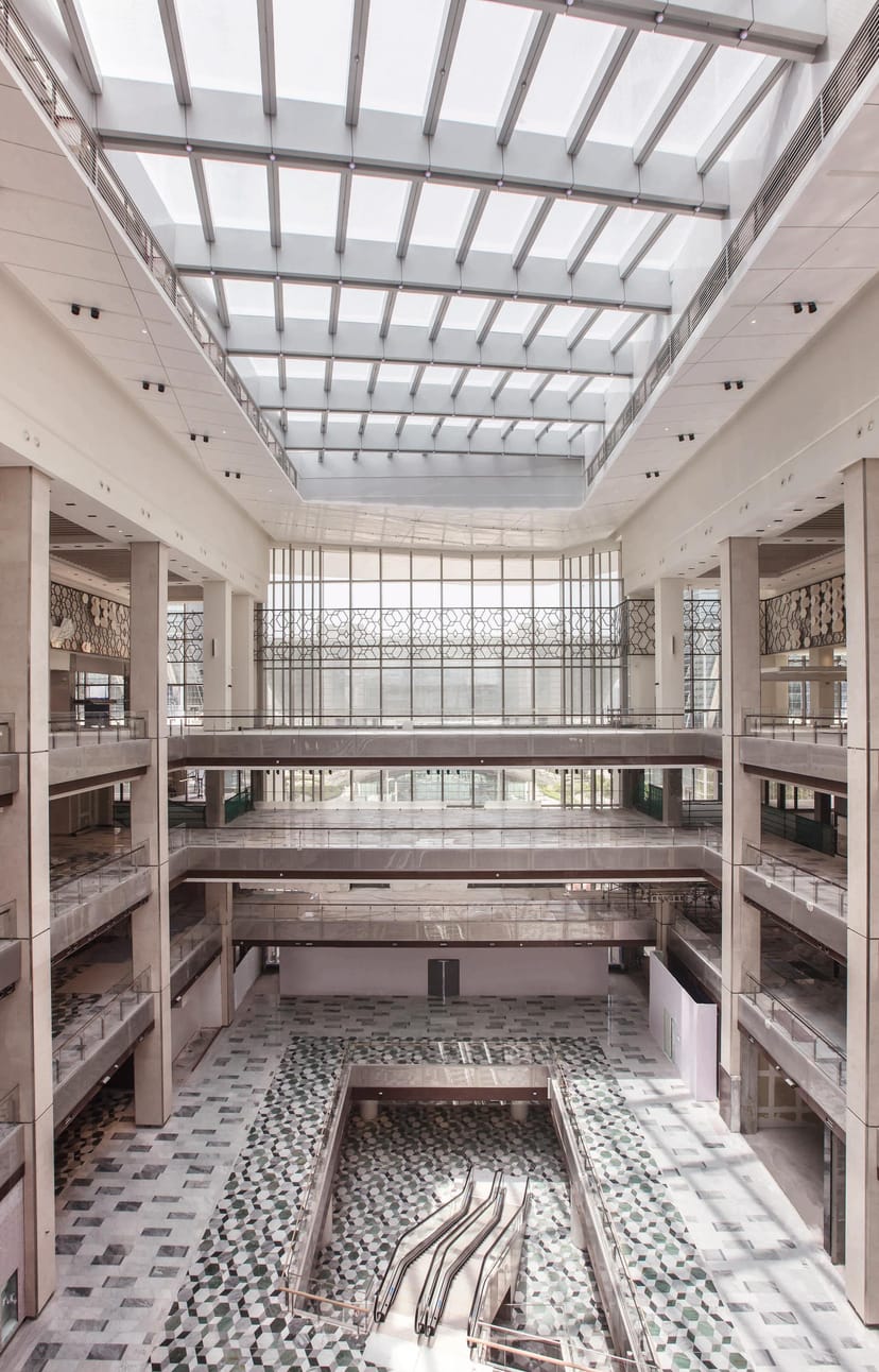 Modern Central Kitchens venue with high ceilings for conferences and corporate events.