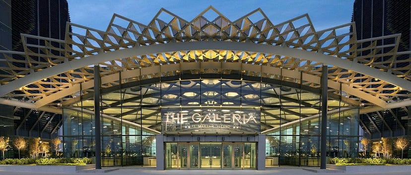 Modern venue The Galleria with glass façade, perfect for corporate events and gatherings.