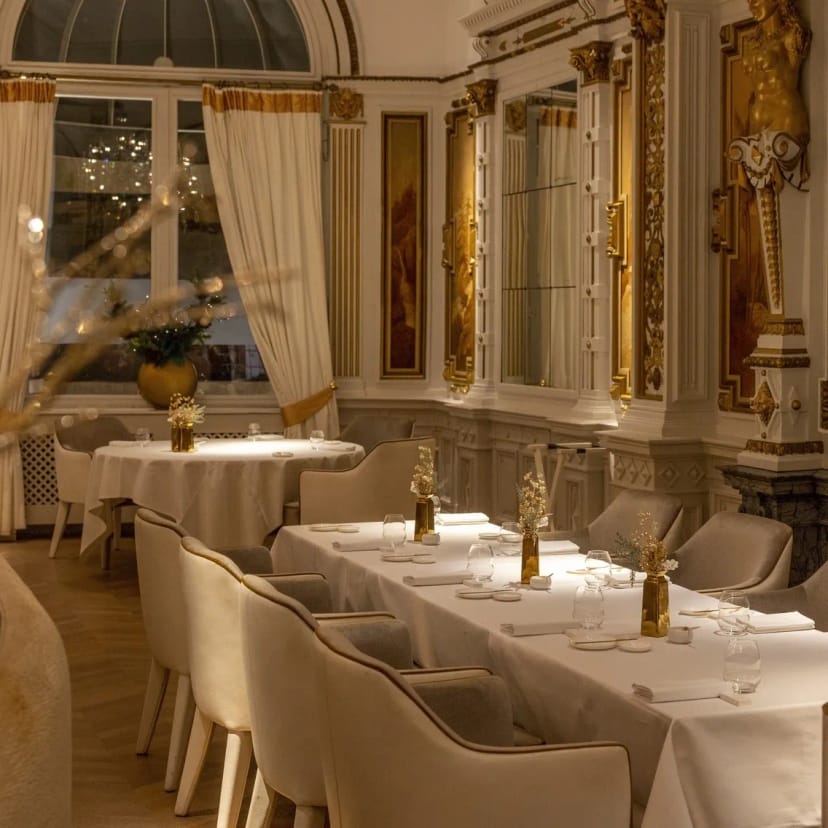 Elegant dining space in The White Room, perfect for upscale events and gatherings.