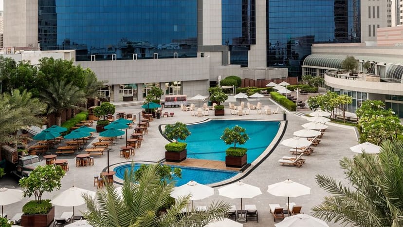 Shaleela Suite outdoor venue in Le Royal Méridien Abu Dhabi for events and workshops.