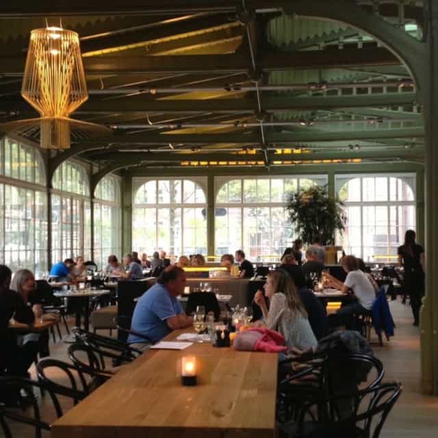 Vibrant Café-Restaurant de Plantage venue for intimate gatherings and networking events.