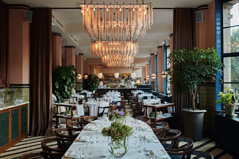 Elegant private dining at Soho House Amsterdam, perfect for upscale events and meetings.