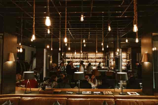 Stylish Bar The Tailor at Anantara Krasnapolsky for events and cocktails.