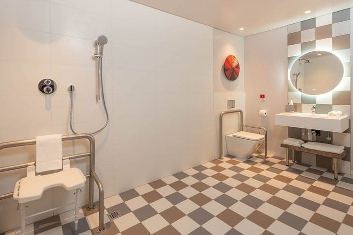 Accessible bathroom at Hampton by Hilton Sandton Grayston for inclusive events.