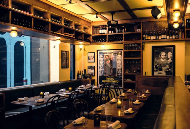 Cozy Alberto's Lounge in Swillhouse, ideal for intimate gatherings and networking events.