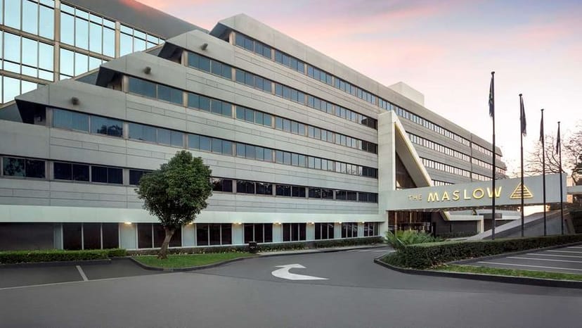 Modern conference room at The Maslow Sandton, ideal for corporate meetings and events.