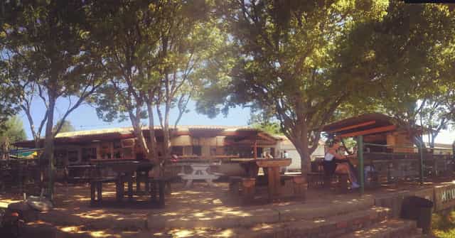 Outdoor beer garden at Riversands Farm, ideal for casual gatherings and team-building events.