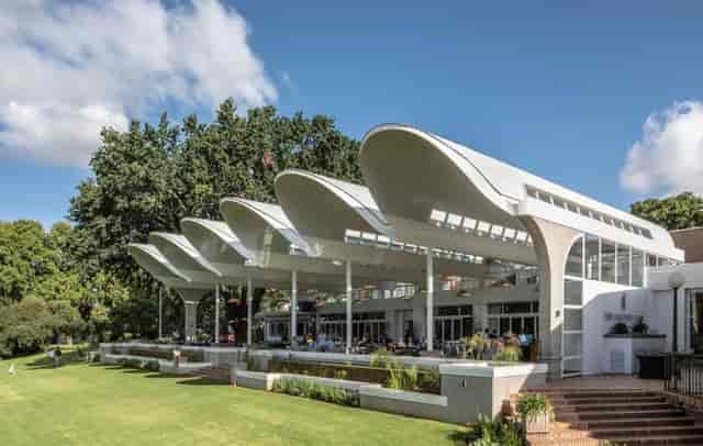 Rainbow Room venue at The Country Club Johannesburg with flowing canopies for events.