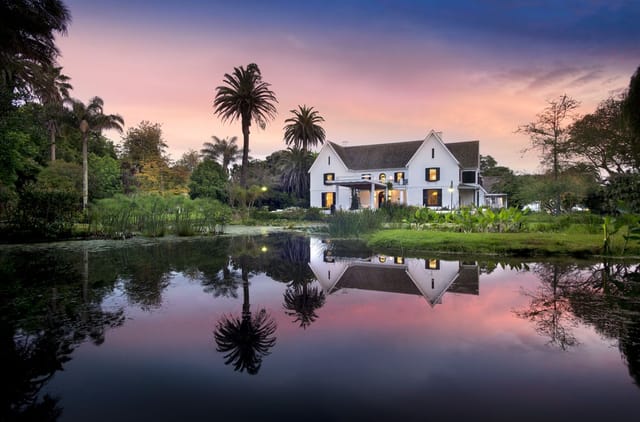 Executive Boardroom in Fancourt, lush greenery venue for corporate events and weddings.