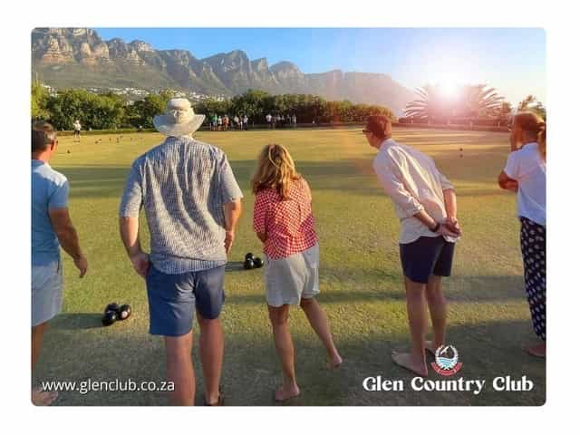 Outdoor lawn game at Clubhouse, Glen Club; ideal for networking and team-building events.