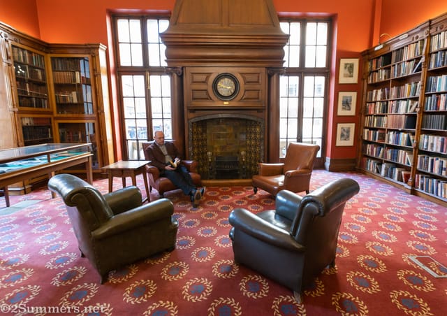 Cozy Rand Club library with elegant seating for intimate meetings and workshops.