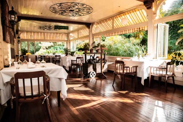 Elegant dining space at The Lady Idina Terraces, ideal for events and gatherings.