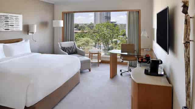 Modern hotel room at Sankara Hotel Nairobi, ideal for business and leisure events.