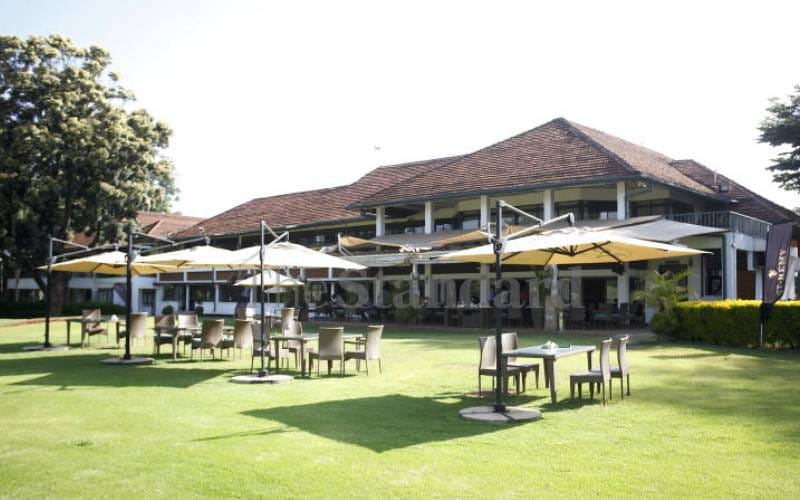 Outdoor dining venue at Muthaiga Country Club, ideal for events and meetings.