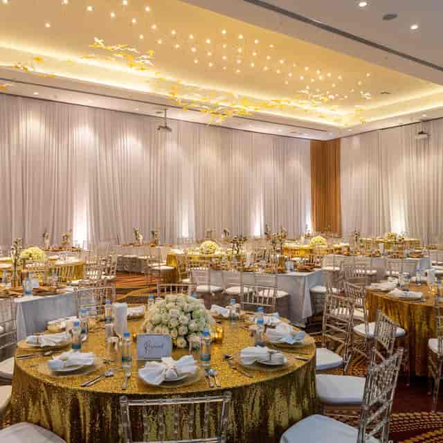 Elegant banquet hall at Emara Ole Sereni Hotel, perfect for weddings and formal events.