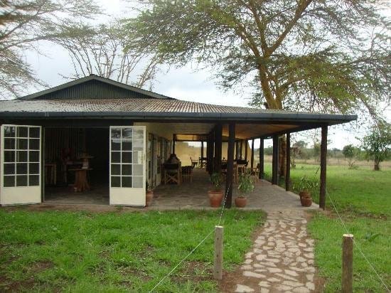 Morani's Restaurant venue with large windows for events in Ol Pejeta Conservancy.
