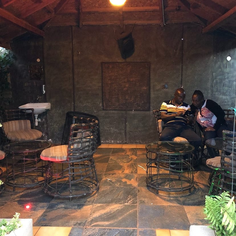 Cozy restaurant seating area at Galaxy Resort Kitengela for intimate meetings and networking.